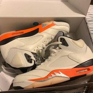 Brand new new used!! Air Jordan 5 retro flame orange